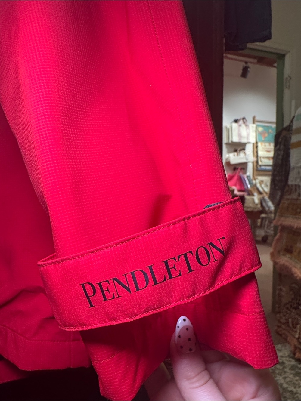 Pendleton Red Utility Zip Jacket - Picture 3 of 5